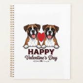 Chiens Boxer Joyeuse Saint-Valentin Vintage (Devant)