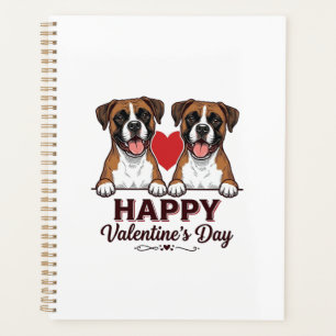 Chiens Boxer Joyeuse Saint-Valentin Vintage