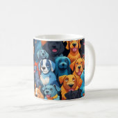 Chiens Café Mug (Devant droit)
