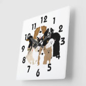 Chiens, Chat, Horloge De Poulet (Angle)