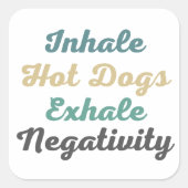 Chiens Chauds Inhale Stickers Négativité Exhale (Devant)