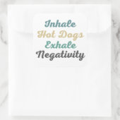Chiens Chauds Inhale Stickers Négativité Exhale (Sac)