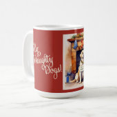 Chiens coquins Mug de Noël Rouge (Devant gauche)