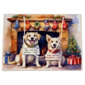 Chiens coquins Sac cadeau de Noël (Devant)