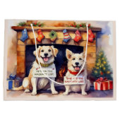 Chiens coquins Sac cadeau de Noël (Dos)
