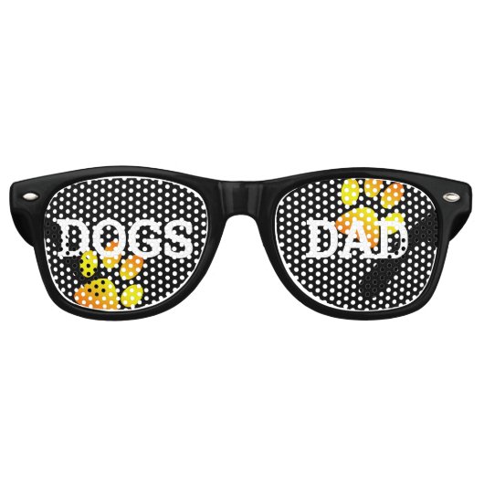 CHIENS DAD rétro Shades / Fun Party Lunettes de so (Devant)