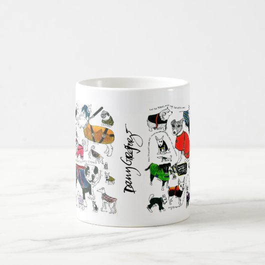 chiens dans la tasse de manteaux (Centre)