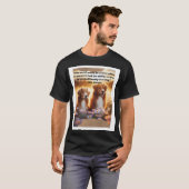 Chiens dans le champ de soleil T-shirt (Devant entier)