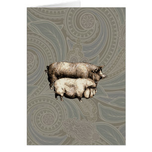 Chiens d'antiquités dessin Vintage