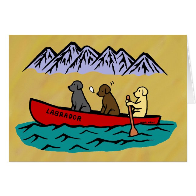 Chiens d'arrêt de Labrador de canoë-kayak (Devant horizontal)