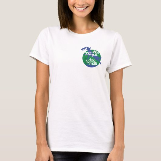 Chiens d'avion T-shirt gris femmes (Devant)