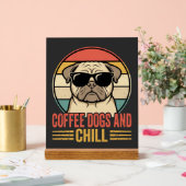 Chiens de café et chill rétro Pug (Mariage)