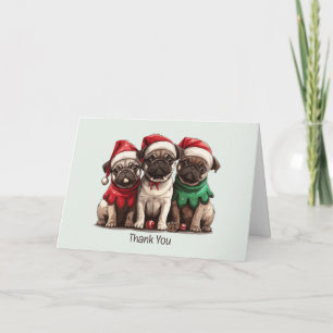 Chiens de Carlin de Noël Merci