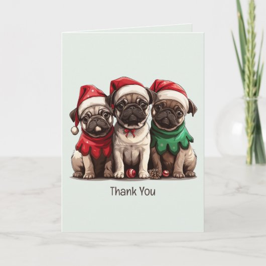 Chiens de Carlin de Noël Merci (Devant)