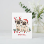Chiens de Carlin de Noël Merci (Debout devant)