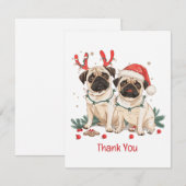 Chiens de Carlin de Noël Merci (Devant / Derrière)