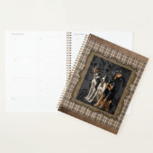 chiens de chasse sur plaid (Devant avec enveloppe)