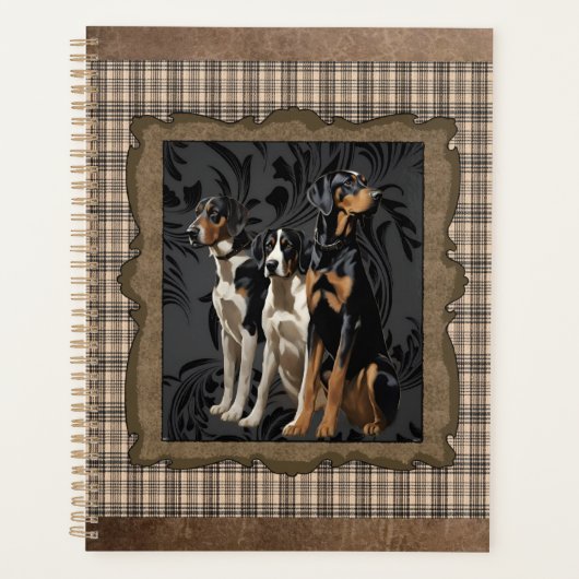 chiens de chasse sur plaid (Devant)