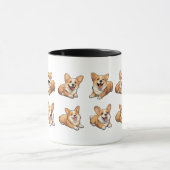 Chiens de chiot mignonette de corgi jolly Mug (Centre)