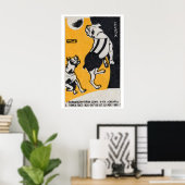 Chiens de Cirque Avec Balle - Impression Matchbox  (Bureau à domicile)