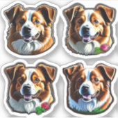 Chiens de collection de stickers (Devant)