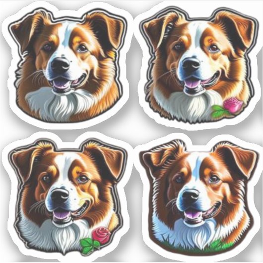 Chiens de collection de stickers (Devant)