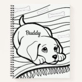 Chiens de coloration Carnet spirale (Devant)