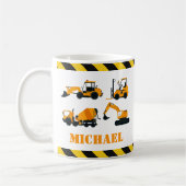 Chiens de construction garçons Mug personnalisé (Gauche)
