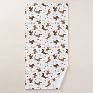 Chiens de Dachshund et Bones mignons pattes
