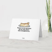 Chiens de dessin drôle Merci Cartes (Dos)