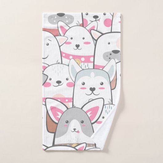 Chiens de Doodle mignons (Serviette à main)