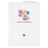 Chiens de fête de fête patriotique et carte Firewo (Dos)