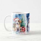Chiens de fête Mug de Noël (Gauche)