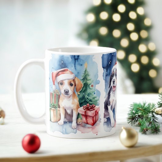 Chiens de fête Mug de Noël