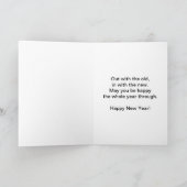 Chiens de la nouvelle année et carte de voeux Fire (Intérieur)