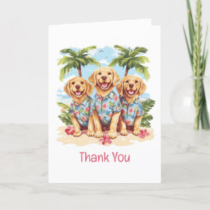 Chiens de Merci d'or de triever Chemises hawaiienn