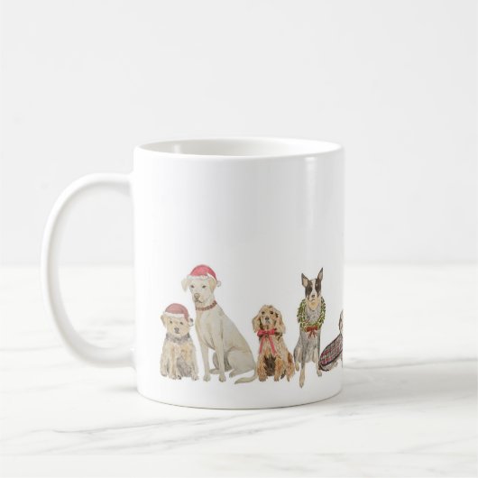 Chiens de Noël Mug (Gauche)