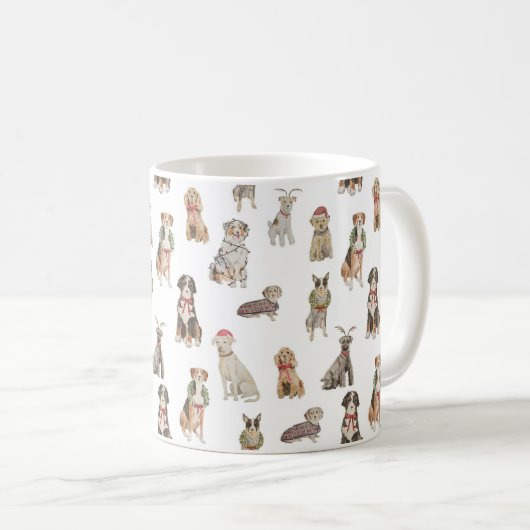Chiens de Noël Mug (Devant droit)