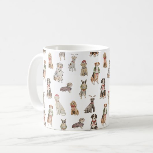 Chiens de Noël Mug (Devant gauche)