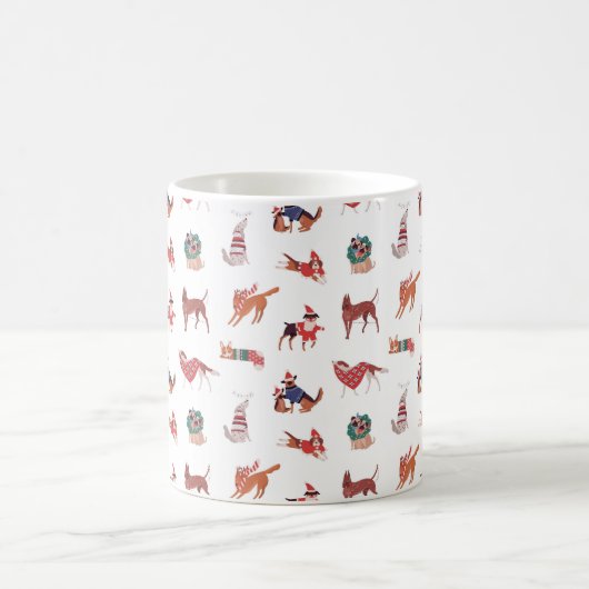 🎅 🐶 Chiens de Noël Mug (Centre)