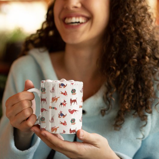 🎅 🐶 Chiens de Noël Mug