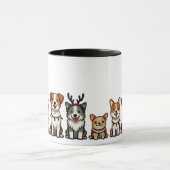 Chiens de Noël Mugs (Centre)