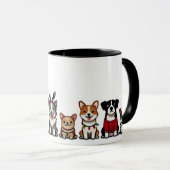 Chiens de Noël Mugs (Devant droit)