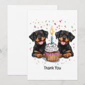 Chiens de Rottweiler Merci (Devant / Derrière)