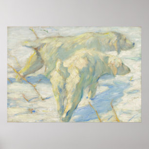 Chiens de Sibérie - Franz Marc, Poster allemand de