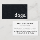 Chiens de tableau moderne. carte punch de fidélité (Devant / Derrière)