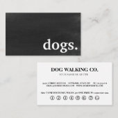 Chiens de tableau moderne. carte punch de fidélité (Devant / Derrière)