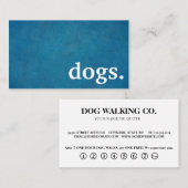 Chiens de tableau moderne. carte punch de fidélité (Devant / Derrière)