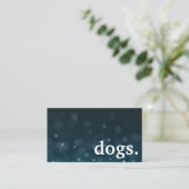 Chiens de tableau moderne. carte punch de fidélité (Debout devant)