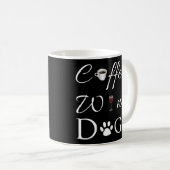 Chiens de vin de café Mug de café (Devant droit)